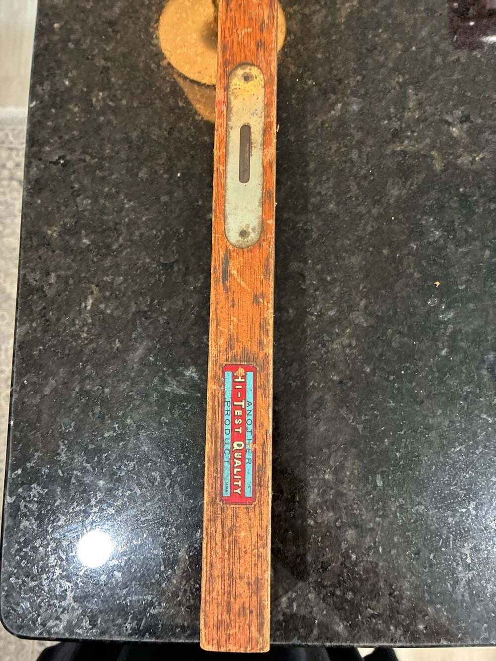 Vintage Hi-Test Quality Product Wooden Level Made in Japan A7